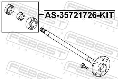 Cojinete, palier FEBEST ref. AS-35721726-KIT