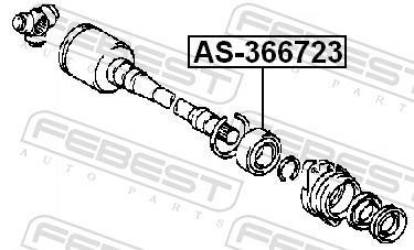 Palier, arbre moteur FEBEST ref. AS-366723