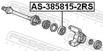 Palier, arbre moteur FEBEST ref. AS-385815-2RS