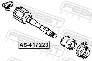 Palier, arbre moteur FEBEST ref. AS-417223