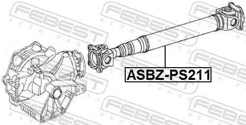 Arbre de transmission, entraînement essieux FEBEST ASBZ-PS211