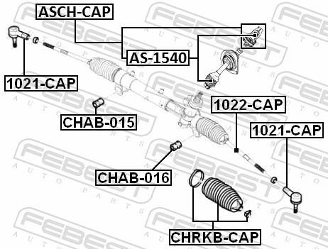 Arbre de direction FEBEST ref. ASCH-CAP