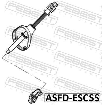 Arbre de direction FEBEST ASFD-ESCSS