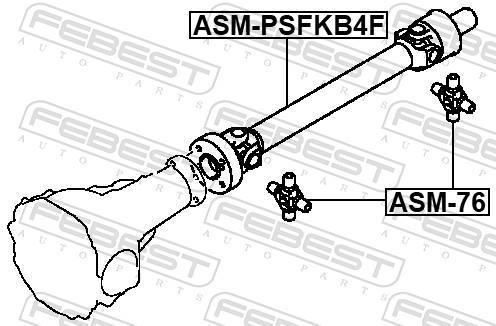 Arbre de transmission, entraînement essieux FEBEST ref. ASM-PSFKB4F