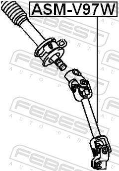 Arbre de direction FEBEST ref. ASM-V97W