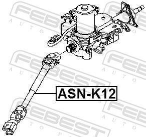 Árbol de dirección FEBEST ref. ASN-K12
