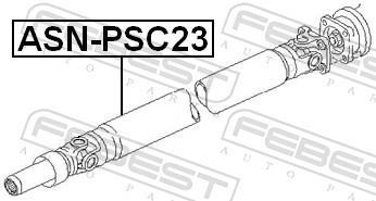 Arbre de transmission, entraînement essieux FEBEST ASN-PSC23