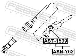 Árbol de dirección FEBEST ref. ASN-Y62