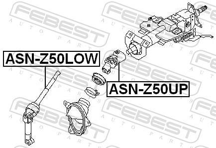 Árbol de dirección FEBEST ref. ASN-Z50LOW