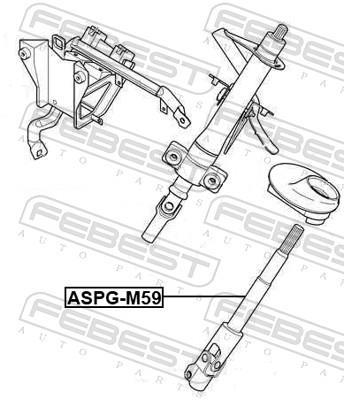 Arbre de direction FEBEST ASPG-M59