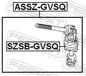 Árbol de dirección FEBEST ref. ASSZ-GVSQ