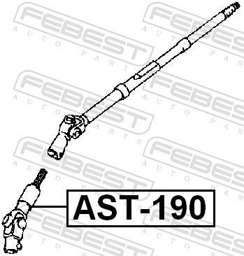 Arbre de direction FEBEST AST-190