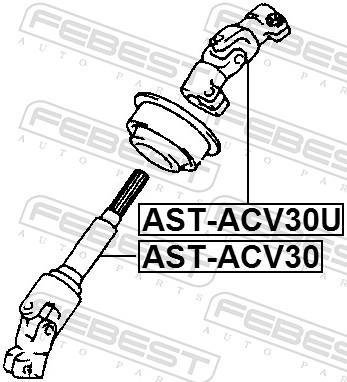 Árbol de dirección FEBEST ref. AST-ACV30U