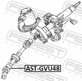 Arbre de direction FEBEST ref. AST-GVU48