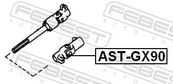 Árbol de dirección FEBEST ref. AST-GX90