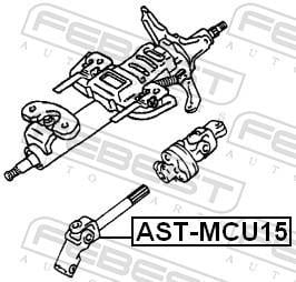 Arbre de direction FEBEST AST-MCU15