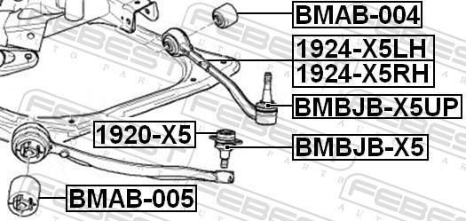 Silent bloc de suspension FEBEST ref. BMAB-004