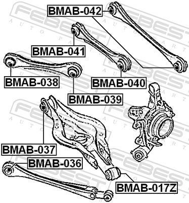 Suspensão, braço oscilante FEBEST ref. BMAB-036
