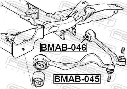 Suspensão, braço oscilante FEBEST ref. BMAB-046