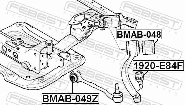 Suspensão, braço oscilante FEBEST ref. BMAB-048
