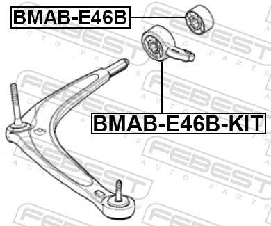 Suspensão, braço oscilante FEBEST ref. BMAB-E46B-KIT