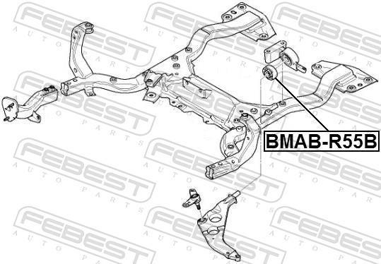 Suspensão, braço oscilante FEBEST ref. BMAB-R55B