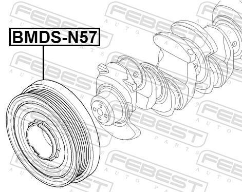 Polia do amortecedor FEBEST BMDS-N57