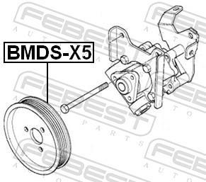 Poulie, pompe de direction assistée FEBEST ref. BMDS-X5