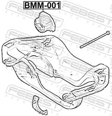 Suspension, boîte automatique FEBEST ref. BMM-001