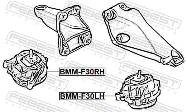 Soporte, motor FEBEST ref. BMM-F30LH