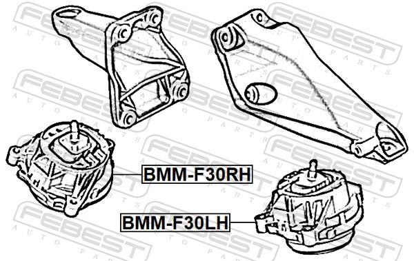 Suporte do motor FEBEST ref. BMM-F30RH