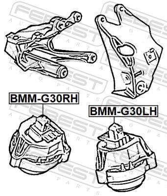 Suporte do motor FEBEST ref. BMM-G30LH