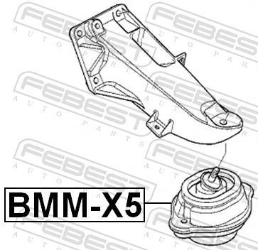 Support moteur (Silent bloc moteur) FEBEST BMM-X5