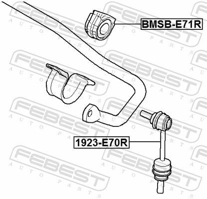Soporte, estabilizador FEBEST BMSB-E71R