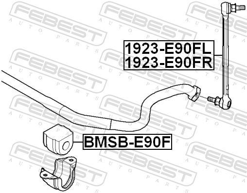 Rolamento de barra estabilizadora FEBEST ref. BMSB-E90F