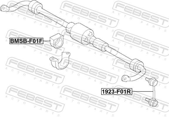 Suspension, stabilisateur FEBEST ref. BMSB-F01F