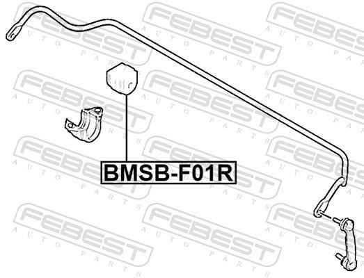 Suspension, stabilisateur FEBEST ref. BMSB-F01R