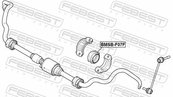 Suspension, stabilisateur FEBEST ref. BMSB-F07F