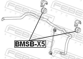 Suspension, stabilisateur FEBEST ref. BMSB-X5