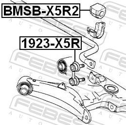 Rolamento de barra estabilizadora FEBEST ref. BMSB-X5R2