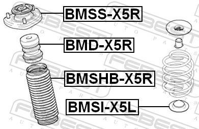 Fuelle de amortiguador FEBEST ref. BMSHB-X5R