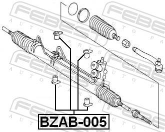 Suspension, jambe d'essieu FEBEST BZAB-005