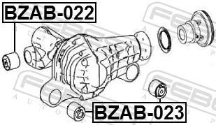 Cojinetes, diferencial FEBEST ref. BZAB-022