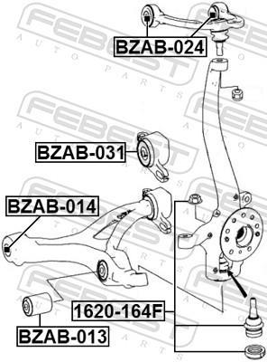 Suspensão, braço oscilante FEBEST ref. BZAB-031