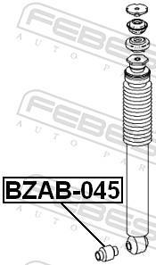 Rosca do amortecedor de suspensão FEBEST ref. BZAB-045