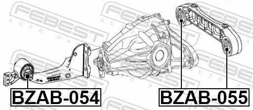 Cojinetes, diferencial FEBEST ref. BZAB-054