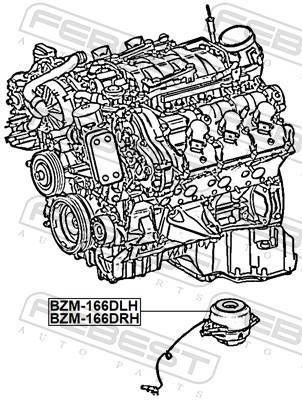Suporte do motor FEBEST ref. BZM-166DLH