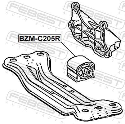 Suporte de caixa de velocidade automática FEBEST ref. BZM-205R