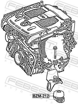 Support moteur (Silent bloc moteur) FEBEST BZM-212