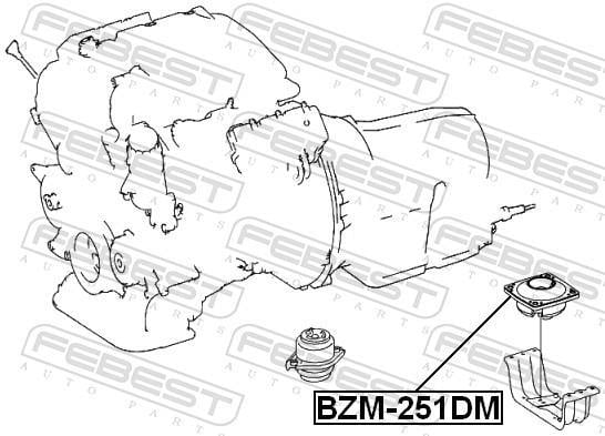 Soporte, motor FEBEST ref. BZM-251DM